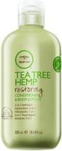 Tea Tree Hemp Restoring Conditioner & Body Lotion, 300ml