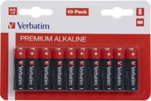 Verbatim Batterier: Premium, AA (LR6), 1,5V, Alkaline, 10-pack