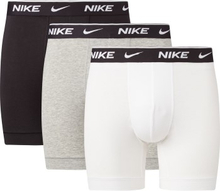 Nike 3P Everyday Essentials Cotton Stretch Boxer Sort/Grå bomuld Small Herre