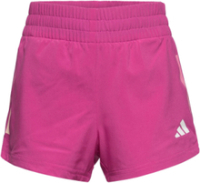 Training Aeroready 3-Stripes Woven High-Rise Shorts Sport Shorts Sport Shorts Pink Adidas Sportswear