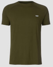Męski T-shirt z krótkim rękawem z kolekcji Performance MP – Army Green/czarny - XXXL