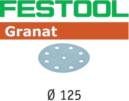 FESTOOL Slibepapir STF D125 GRANAT (K60)