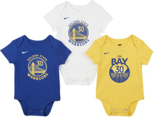 Warriors Babies' Nike NBA 3-Pack Bodysuit Set - Blue
