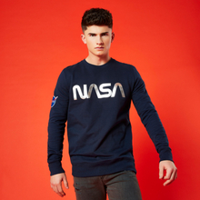 NASA Metallic Logo Unisex Sweatshirt - Navy Blau - M