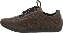 Louis Vuitton Brown Mini Lin Monogram Canvas and Leather Low Top Sneakers