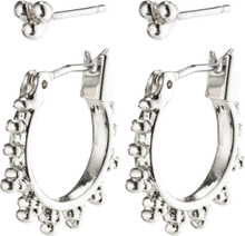 "Kate Earrings Accessories Jewellery Earrings Hoops Silver Pilgrim"