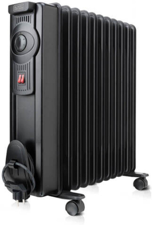 Black+Decker Oil Heater 2300w Black ES9350070B Radiator