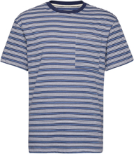 Akkikki Blue Stripe Tee T-shirts Short-sleeved Multi/mønstret Anerkjendt*Betinget Tilbud