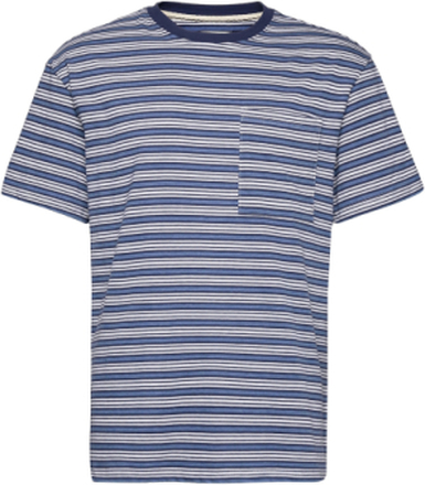 Akkikki Blue Stripe Tee T-shirts Short-sleeved Multi/mønstret Anerkjendt*Betinget Tilbud