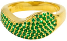 Grønn Hvem er hun Vita Wanda Garden Ring Gold Accessories