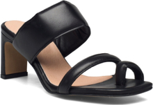 Biafable Strap Sandal Sandal Med Klack Black Bianco
