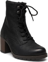Clarkwell Lace Shoes Boots Ankle Boots Ankle Boots With Heel Black Clarks