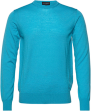 Sweater Strikkegenser M. Rund Krage Blå Emporio Armani*Betinget Tilbud