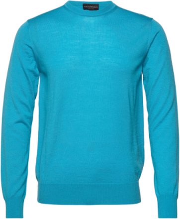 Sweater Strikkegenser M. Rund Krage Blå Emporio Armani*Betinget Tilbud