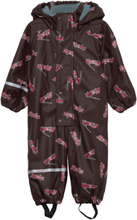 Rainwear Suit -Aop, W.fleece Outerwear Coveralls Rainwear Coveralls Multi/patterned CeLaVi