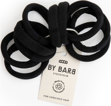 Hair Ties 10 Pc-Set Accessories Hair Accessories Scrunchies Svart By Barb*Betinget Tilbud