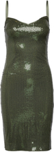 Kayla Dress Dresses Sequin Dresses Grønn GUESS Jeans*Betinget Tilbud