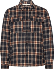 Aklion Boiled Wool Overshirt Tops Overshirts Multi/patterned Anerkjendt