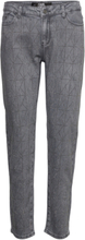"K/Sparkle Denim Pants Bottoms Jeans Straight-regular Grey Karl Lagerfeld"