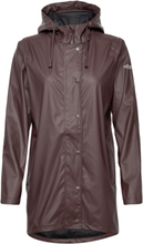Petra W Rain Jacket Outerwear Rainwear Rain Coats Brun Weather Report*Betinget Tilbud