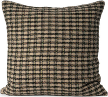 Metallic Check Beige 50X50Cm Home Textiles Cushions & Blankets Cushion Covers Multi/patterned Ceannis