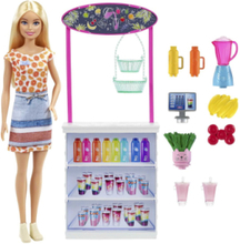 Smoothie Bar Playset Toys Dolls & Accessories Dolls Multi/mønstret Barbie*Betinget Tilbud