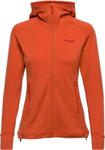 Ulstein Wool Hood W Jacket Aluminium Xs Sport Sweat-shirts & Hoodies Hoodies Orange Bergans