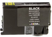 inkClub Blækpatron, erstatter Lexmark 150XL, sort