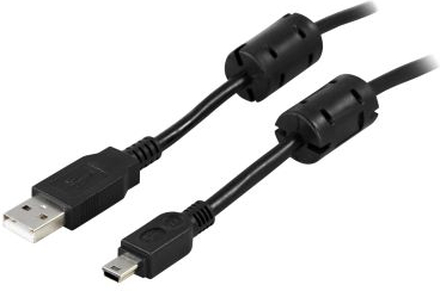 DELTACO DELTACO USB 2.0 kabel Type A Ha - Type Mini B Ha 2m