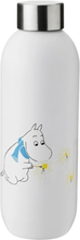 Keep Cool Drikkeflaske 0.75 L. Moomin Frost Home Kitchen Water Bottles White Stelton