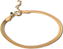 Bracelet Caroline Accessories Jewellery Bracelets Chain Bracelets Gull Enamel Copenhagen*Betinget Tilbud