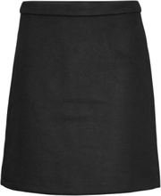 Wool Blend Mini Skirt Kort Nederdel Black Esprit Collection