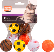 Karlie Katzenspielzeug Moosgummiball - 4 Stück