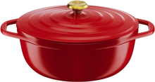 Tefal Air oval gryte, 5,7 liter, 30 cm, rød
