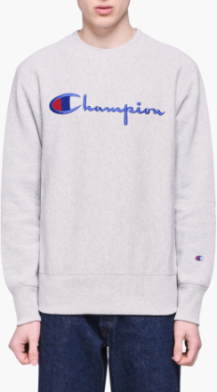 Champion - Crewneck Sweatshirt - Grå - XXL