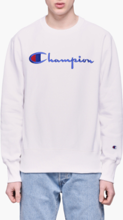 Champion - Crewneck Sweatshirt - Hvid - XXL