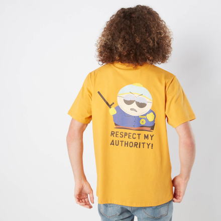 South Park Respect My Authority Unisex T-Shirt - Mustard - XL - Mustard
