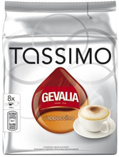 Tassimo Gevalia Tassimo Cappuccino kaffekapsler, 8 port.