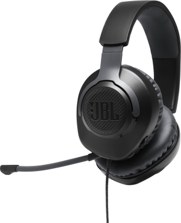 JBL Quantum 100 | Gaming-headset, Over-ear Med Kabel - PS4/XBOX/Switch/PC-kompatibel - 3,5 Mm Tilslutning - Aftagelig Mikrofon - Gaming Gaming