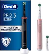 Oral-B - Pro3 3900N Black + Pink ( 1 Extra Refill Included )