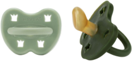Hevea Pacifier 3-36 Months Orthodontic, 2 Pack Baby & Maternity Pacifiers & Accessories Pacifiers Green HEVEA