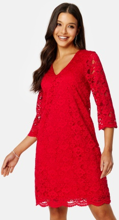 Happy Holly Belinda lace dress Red 36/38