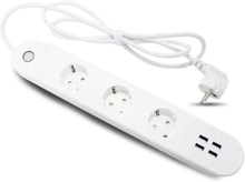 Denver Smart Grenuttak med energimåling og USB-porter