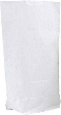 Vita papperspåsar 18,5 cm - 10 pack