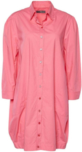Pre-owned Pink Cotton Button Front Shirt Dress