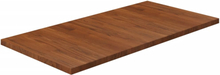 vidaXL Bänkskiva badrum mörkbrun 100x50x2,5cm behandlat massivt trä