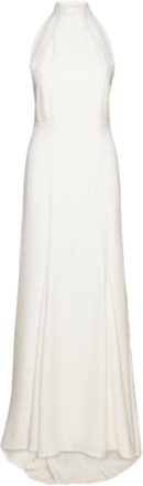 Maxi Length Neckholder Dress Maxikjole Festkjole White IVY OAK
