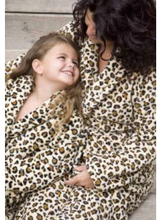 Kinderbademantel Leopardenprint