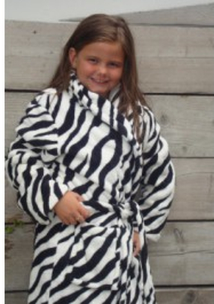 Kinderbademantel Zebra