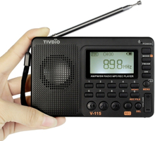 TIVDIO V-115 FM / AM / SW-Radio Multiband-Funkempfänger REC Recorder Bass Sound MP3-Player-Lautsprecher